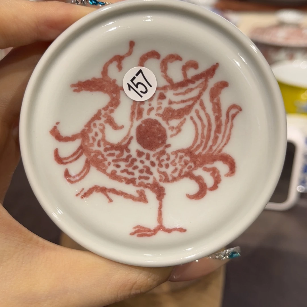 杯钢***长157拓片神兽盖置qd104