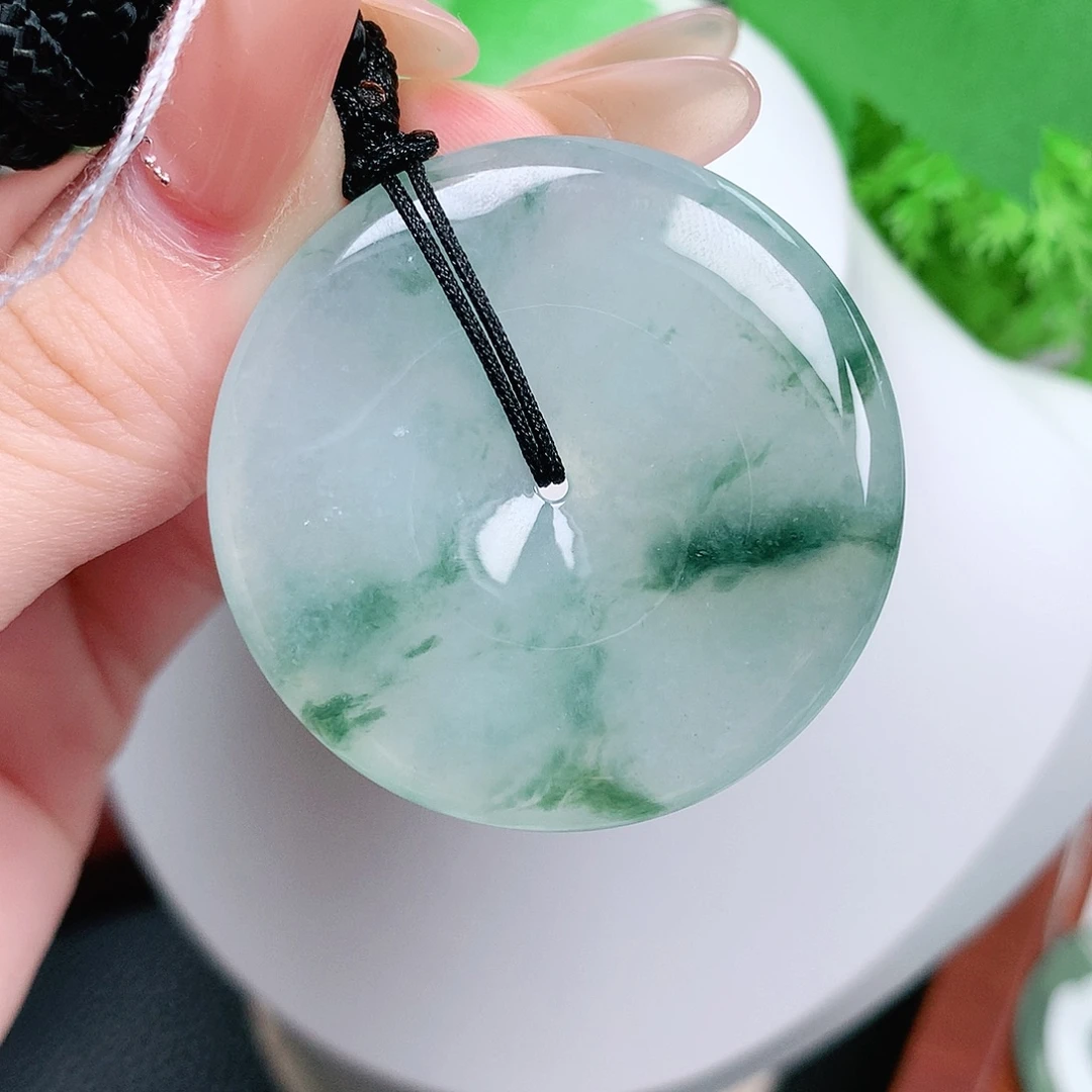 翡翠未镶嵌颈饰平安39.2-6.2