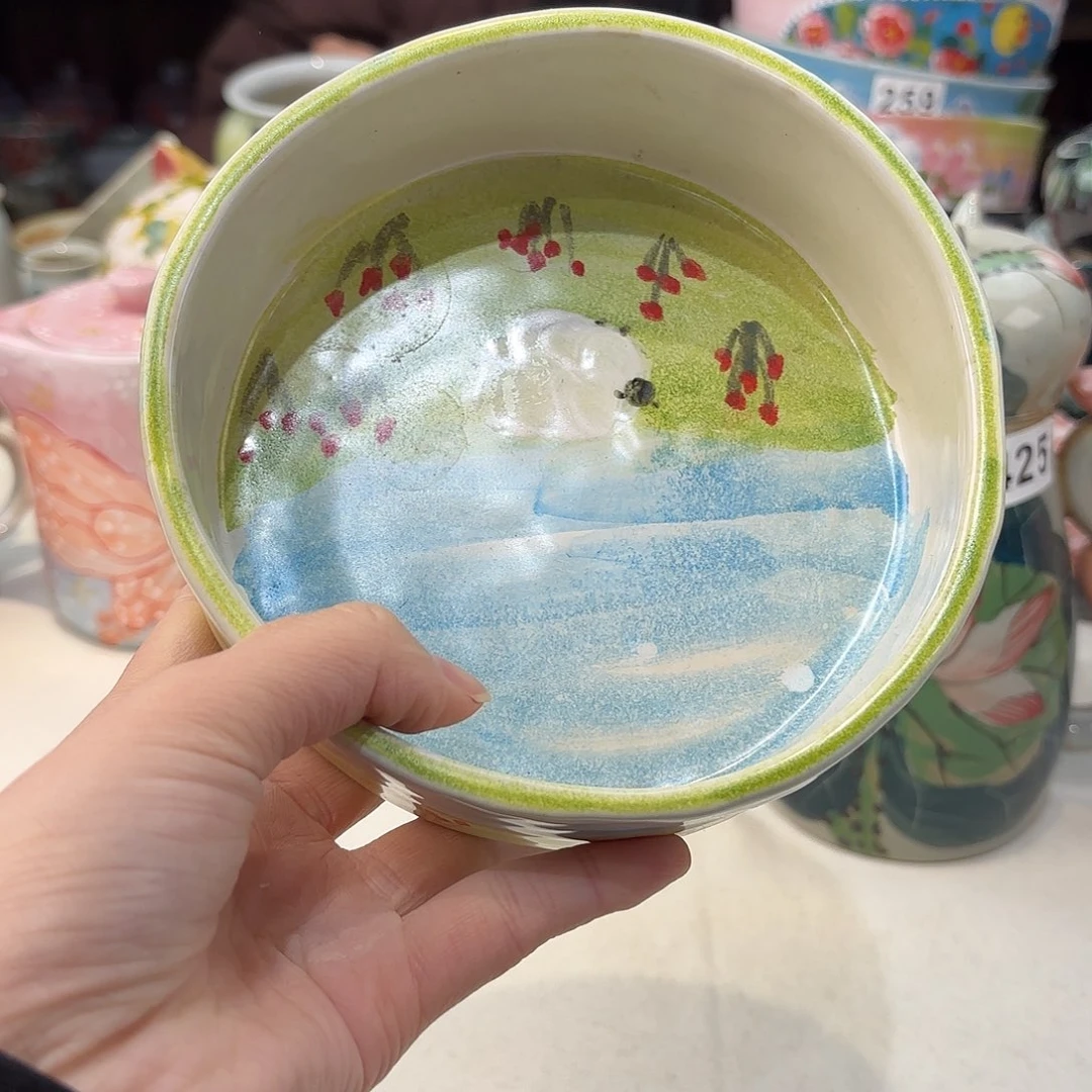 瓷片兔兔好可爱呀打