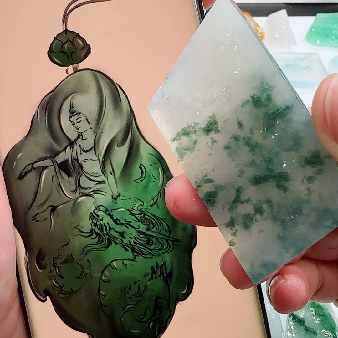 定制翡翠未镶嵌翡翠定制