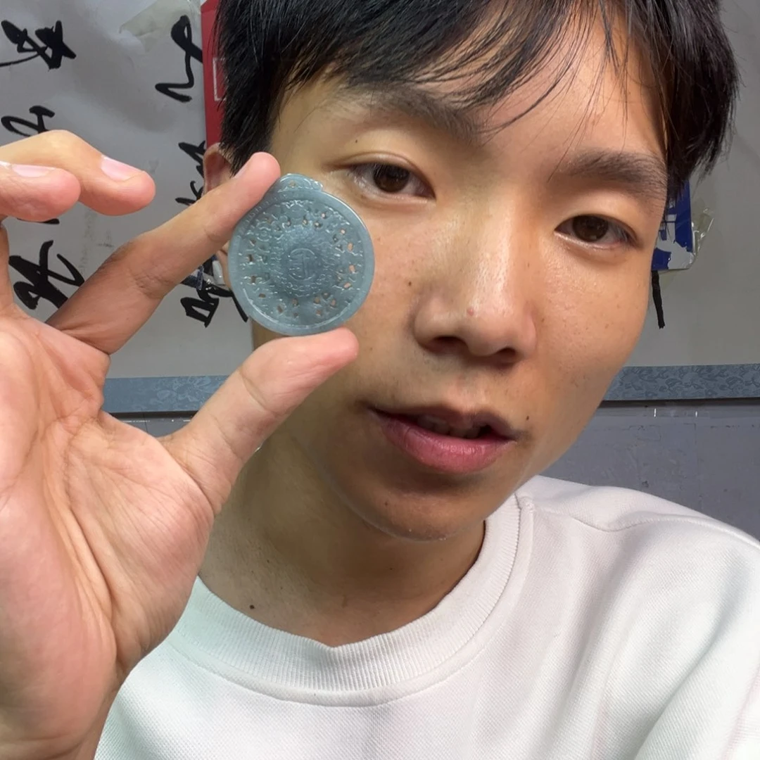 颈饰未镶嵌翡翠多样性手工缅甸翡翠高端八宝罗盘