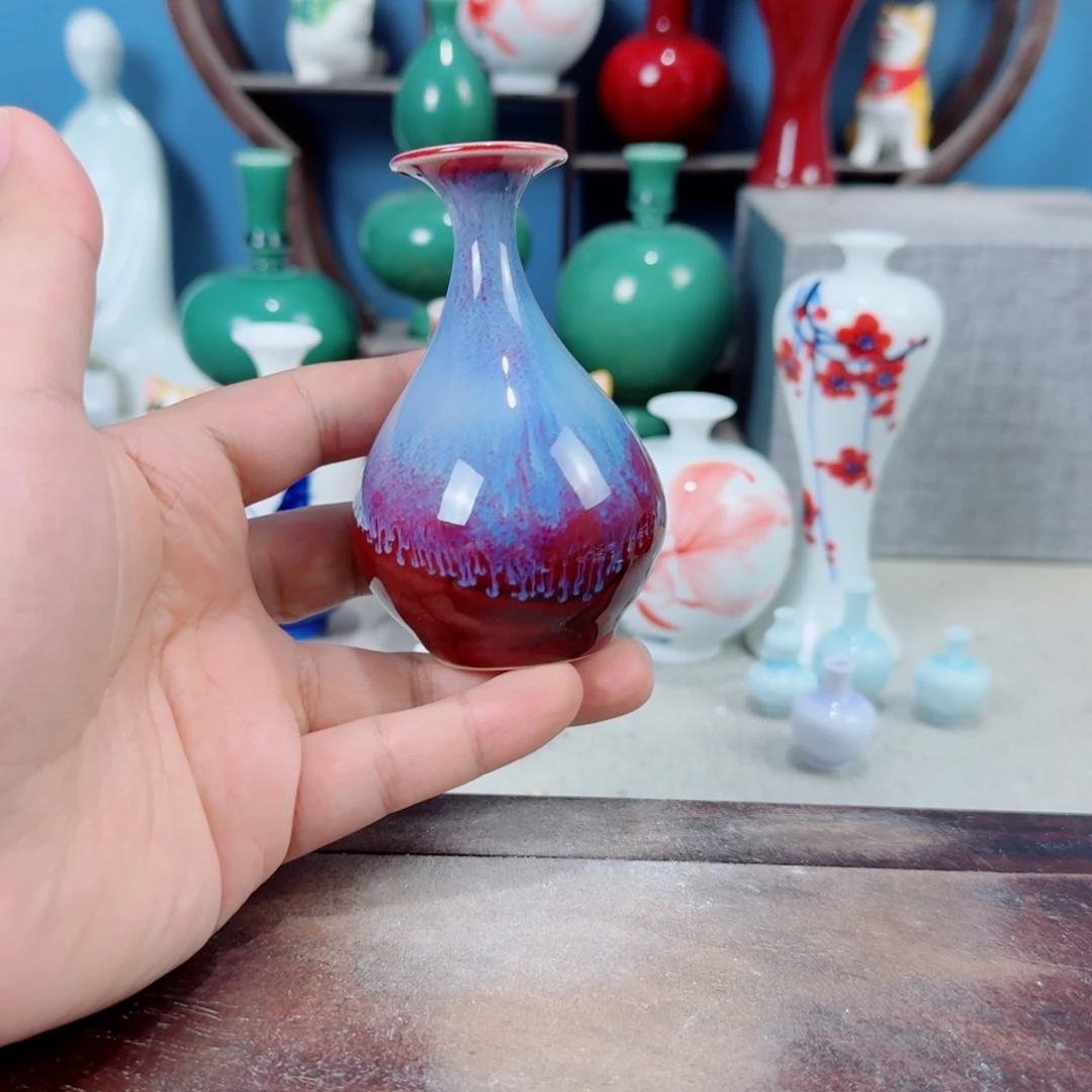 陶瓷手工小花器摆件