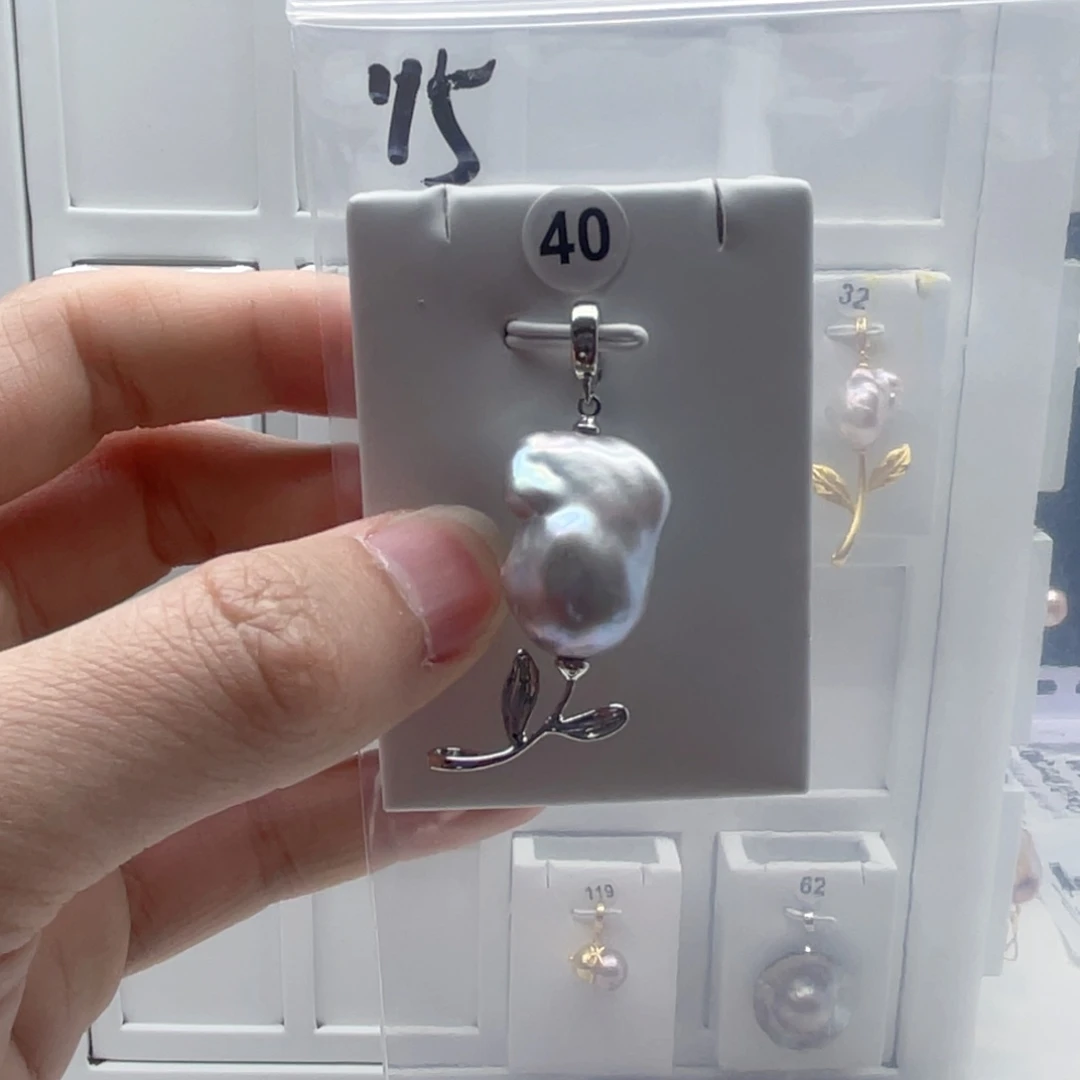 颈饰合金淡水珍珠