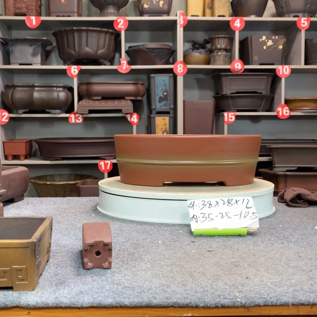 宜兴紫砂花盆处理