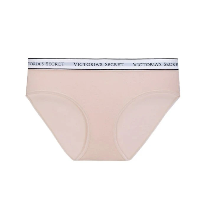 【维密·字母Logo腰带内裤】中腰棉质包臀内裤透气防夹臀女士三角裤