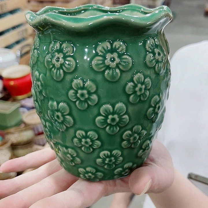 有孔，凑10元包邮陶瓷花盆发货！