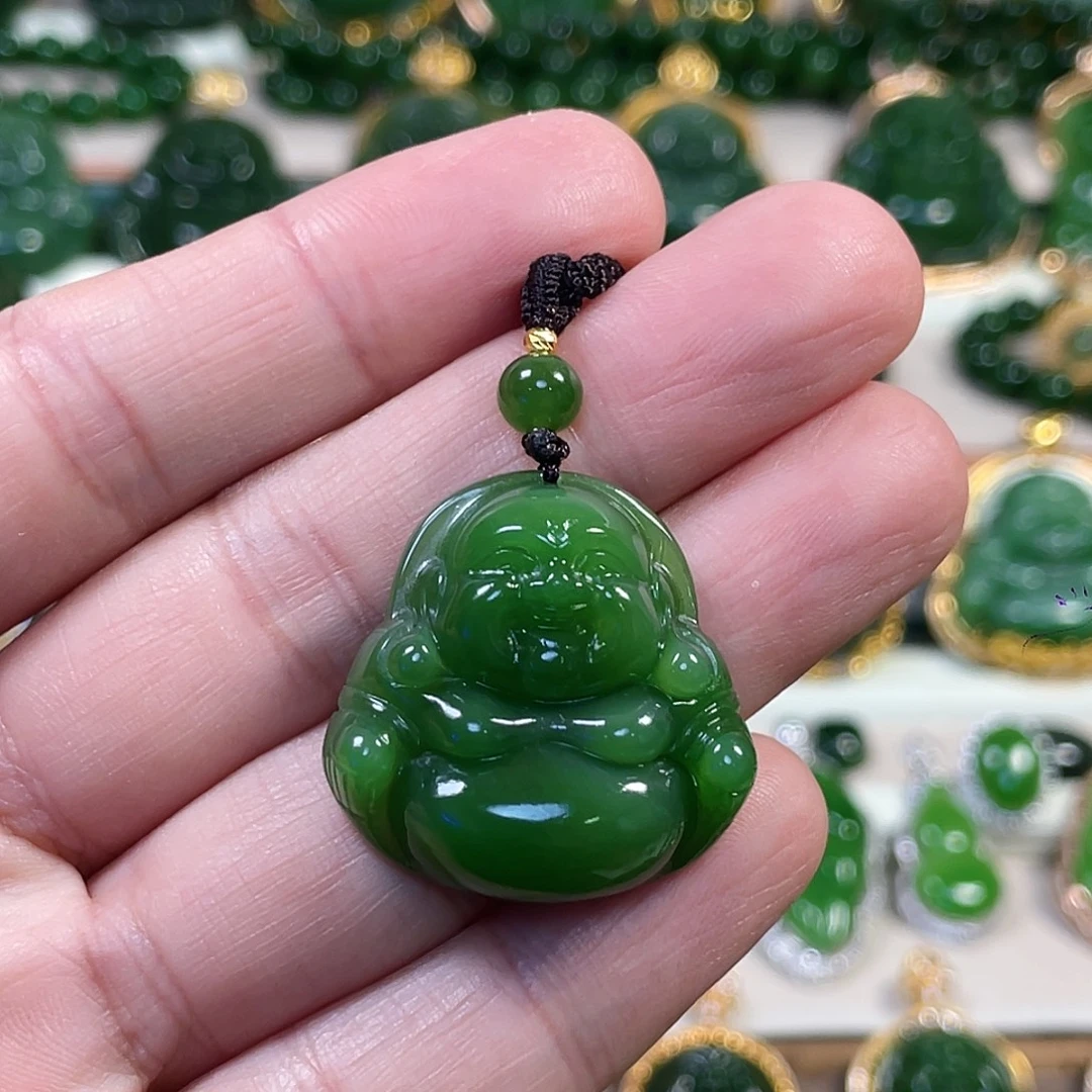 和田玉（碧玉）未镶嵌颈饰30mm