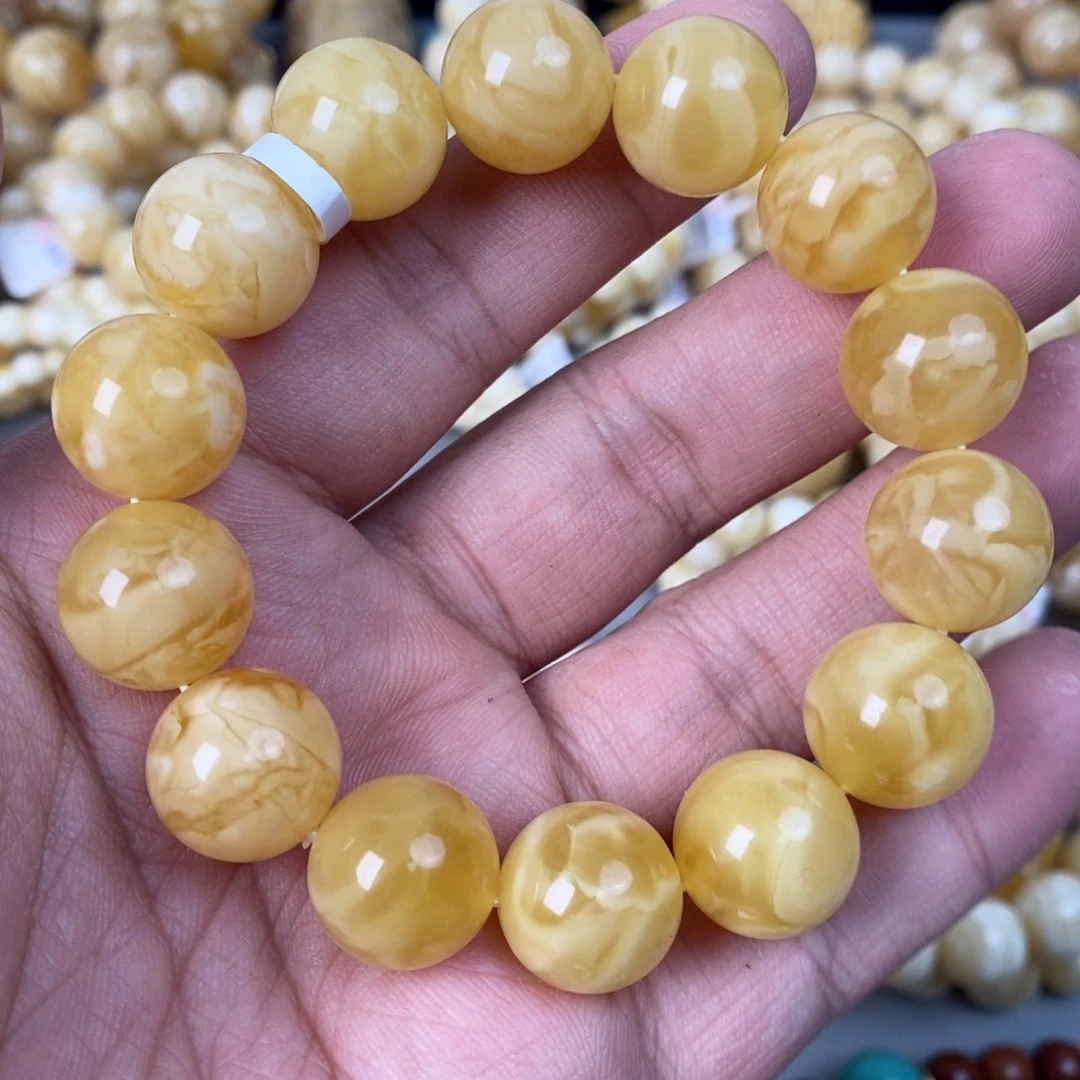 蜜蜡未镶嵌珠宝奇石30.7g  15+mm