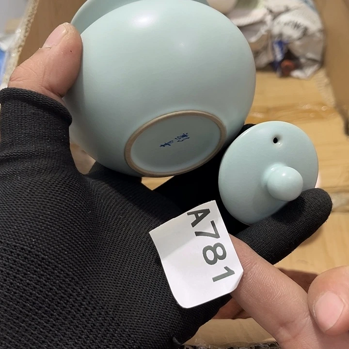 瓷片茶摆件工艺品摆件666