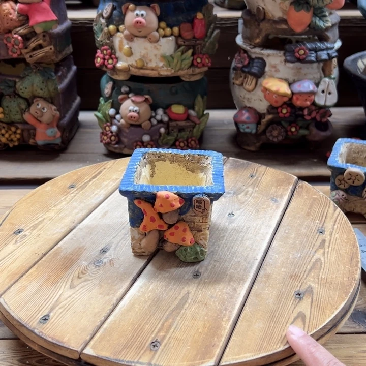 嘻哈多肉花盆百搭