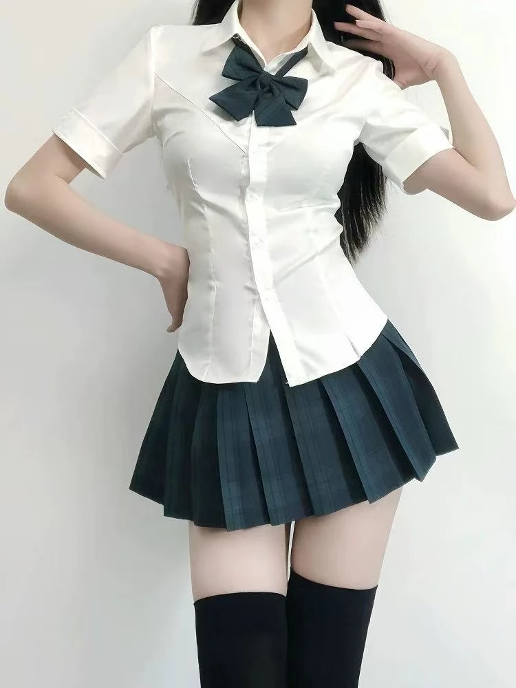 jk制服四季百褶裙格子裙甜美少女半身裙性感高腰显瘦日系短款格裙