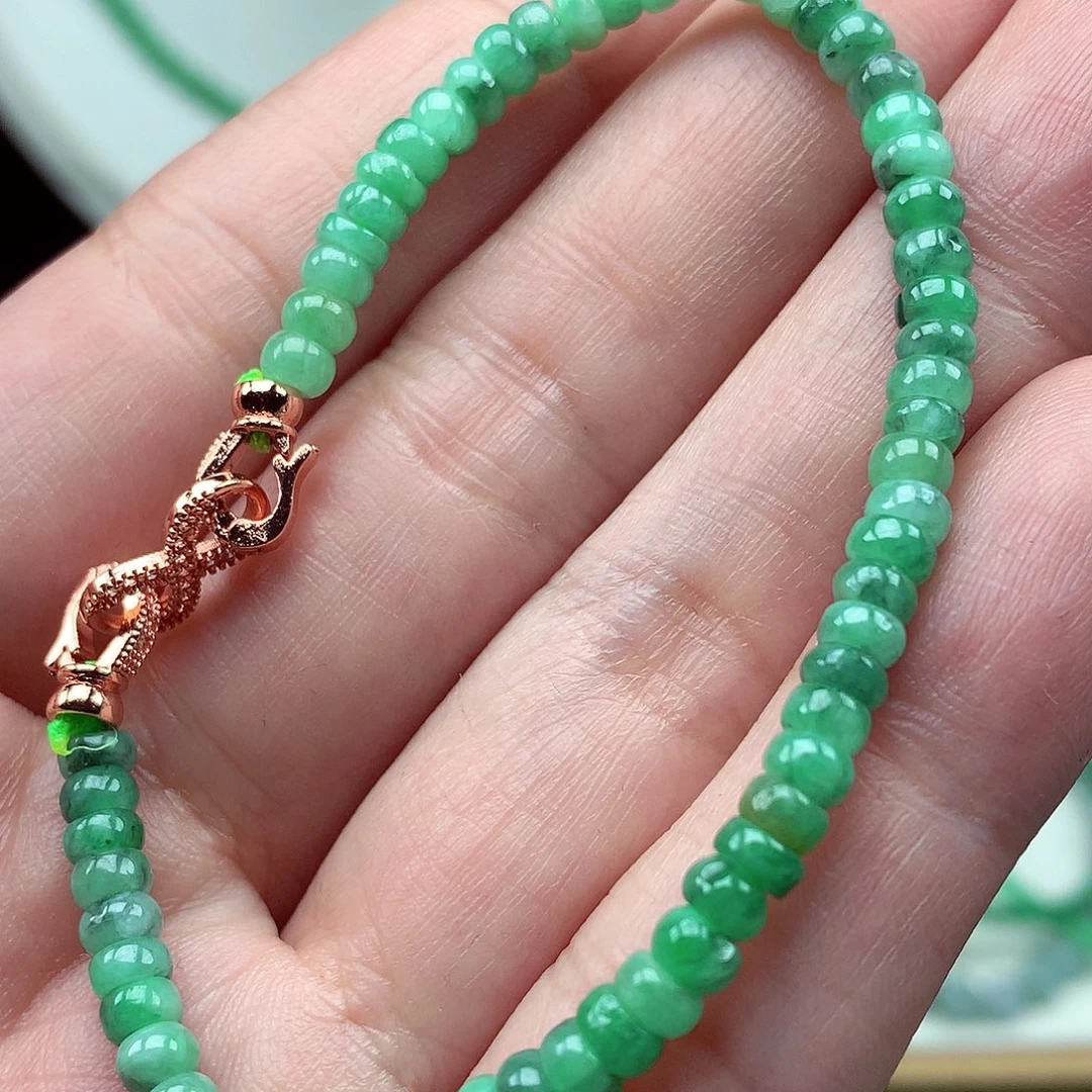 翡翠未镶嵌毛衣链翡翠