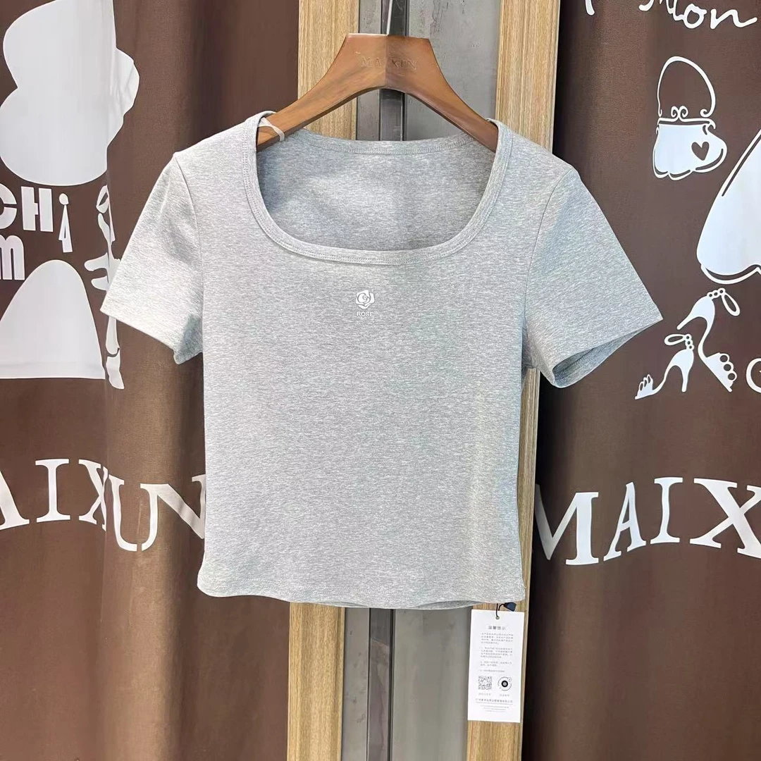 香芋色上衣麦寻女装春季新款短袖T恤TXSDS01A