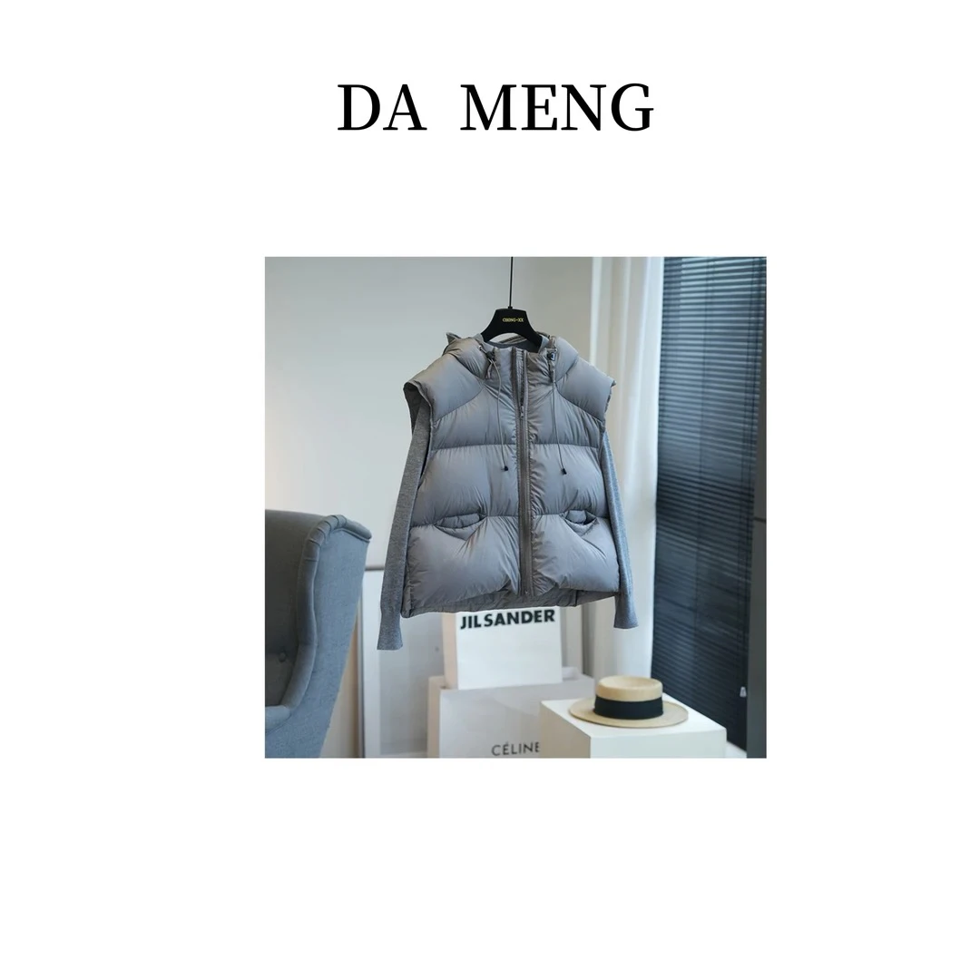 泡芙马甲 秋冬必备e戴帽款马甲