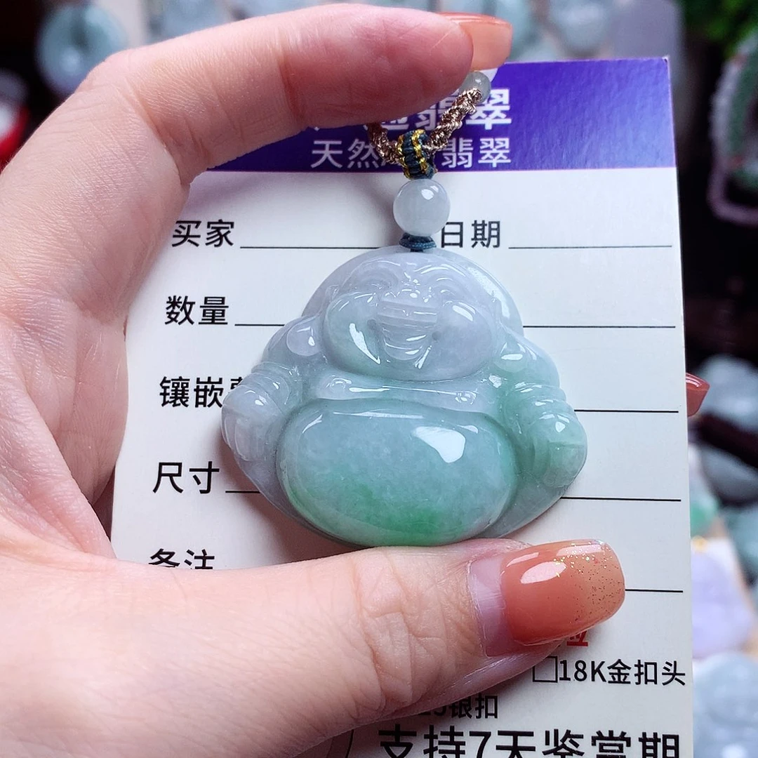 颈饰未镶嵌翡翠佛公31