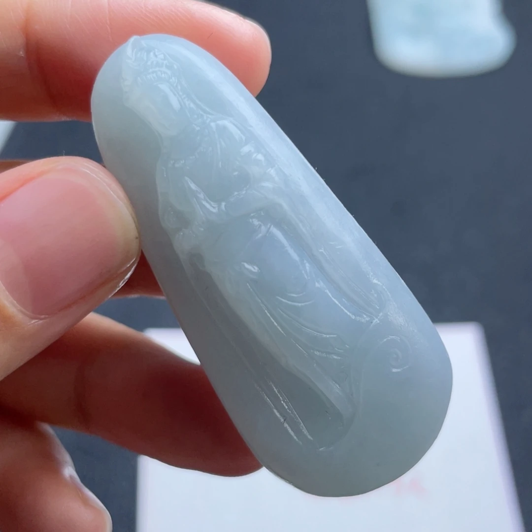 定制翡翠未镶嵌翡翠吊坠