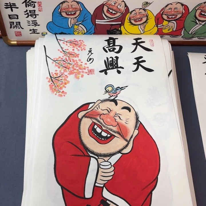 国画纯手绘禅意画作品