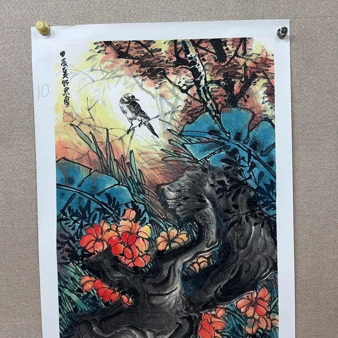 国画薄明君精品国画