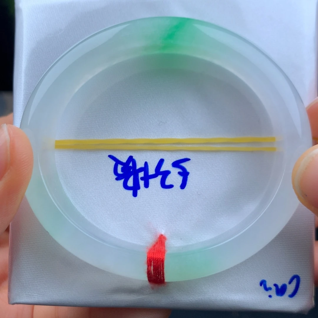 翡翠未镶嵌手镯阳春白雪