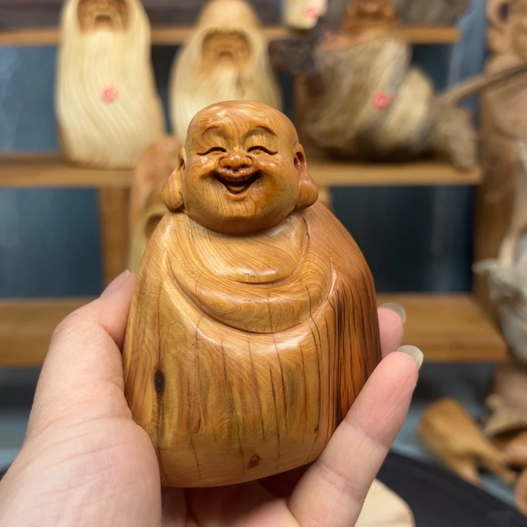 木崖柏木摆件手把件