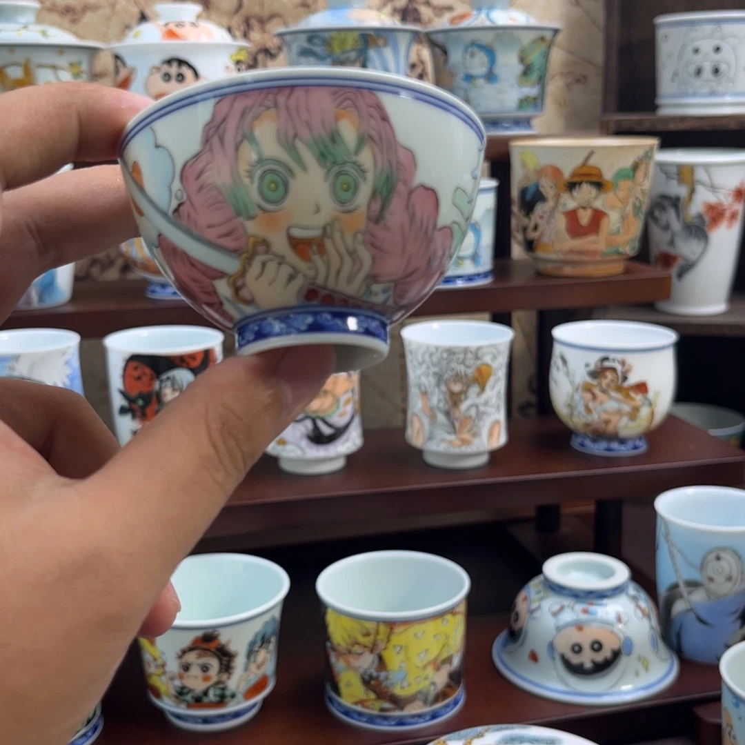 手绘恋住鸡心杯子