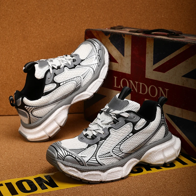 莆田开源版男女同款巴黎3XL厚底老爹鞋休闲百搭透气运动鞋sin潮鞋