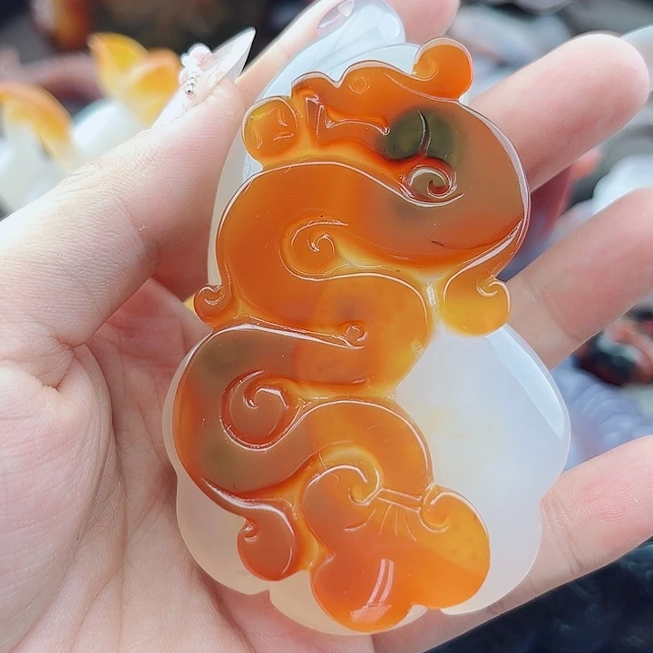 @***空玛瑙未镶嵌手饰吊坠