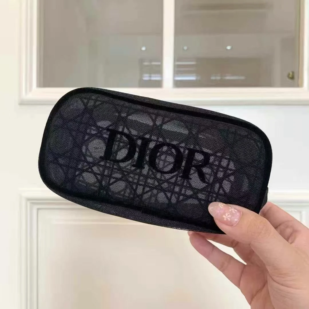 专柜赠品 D R化妆包洗漱包 小网纱