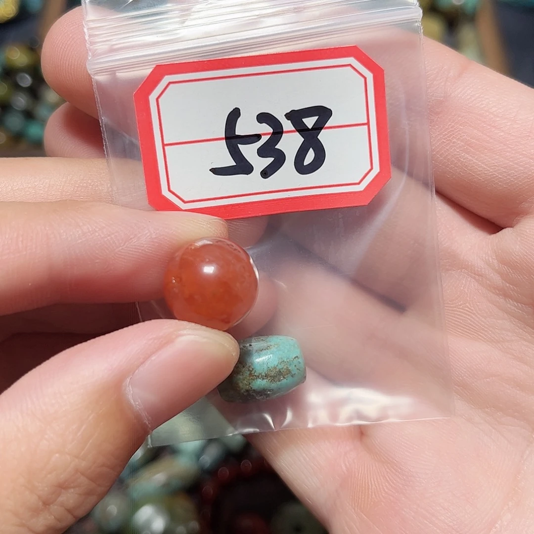 格***物玛瑙/玉髓未镶嵌圆珠桶珠老型手串！！