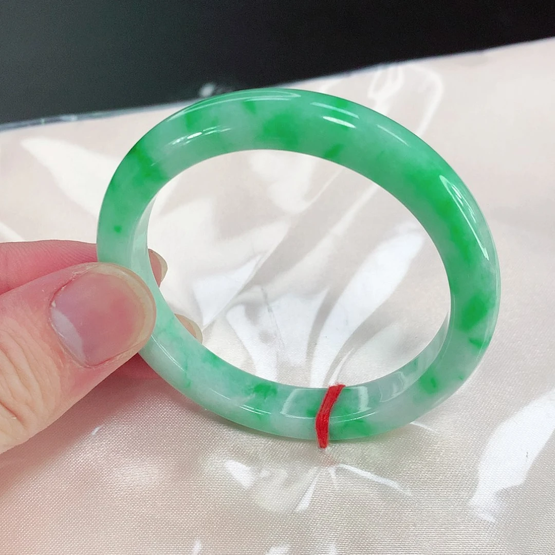 翡翠手镯未镶嵌216缅甸天然翡翠A货