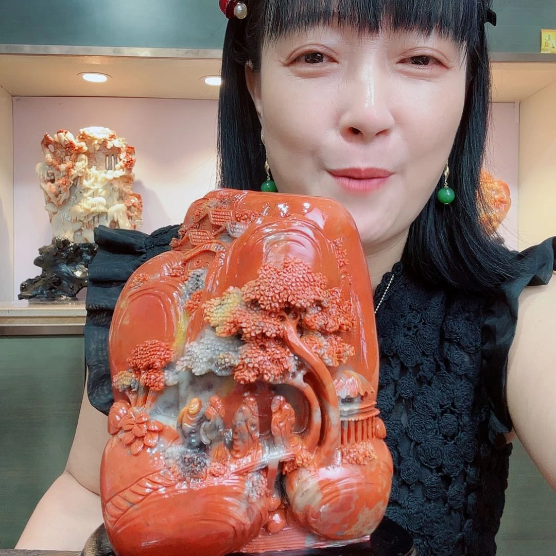 寿山石用****陈寿山石摆件