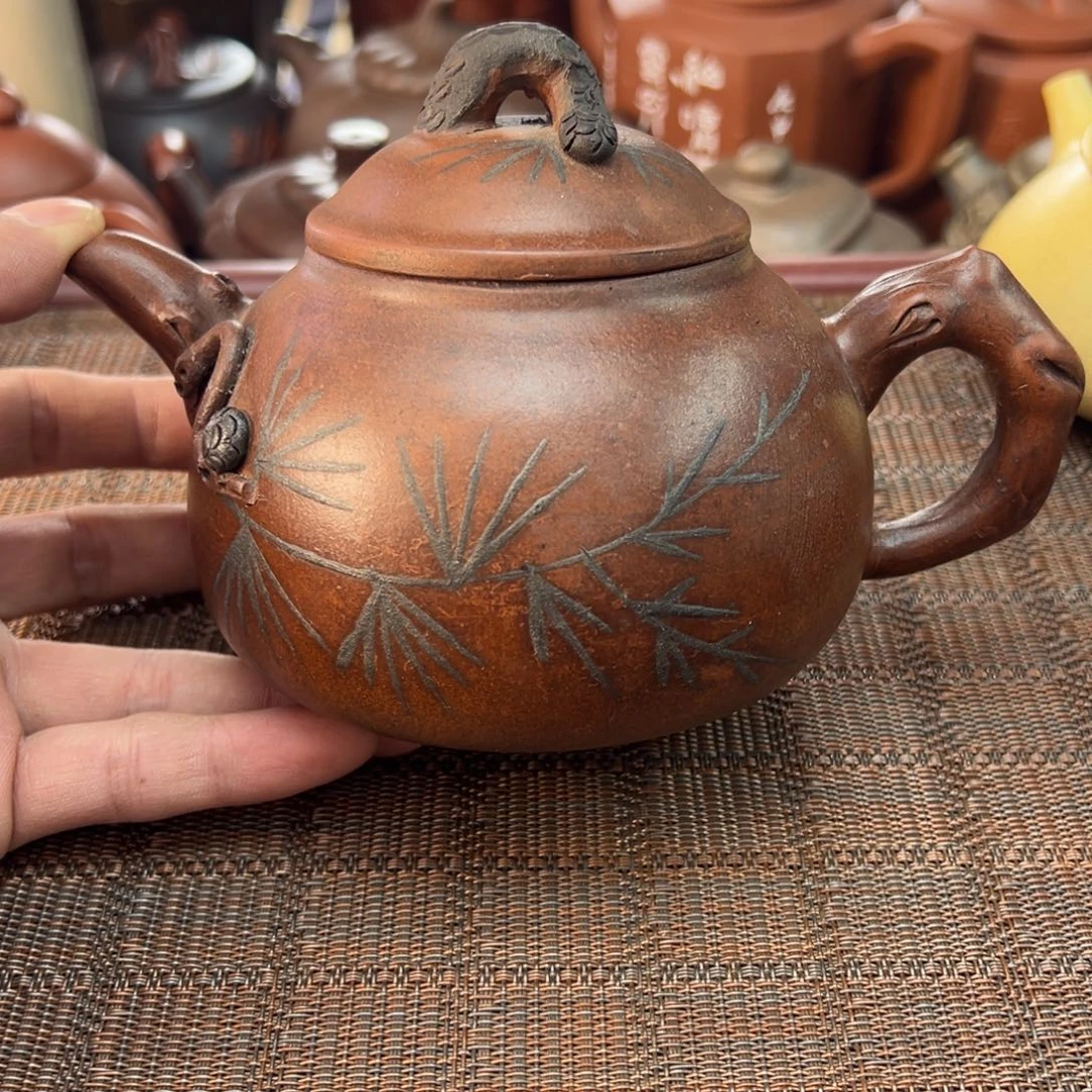 紫砂茶壶宜兴原矿紫砂壶400毫升容量