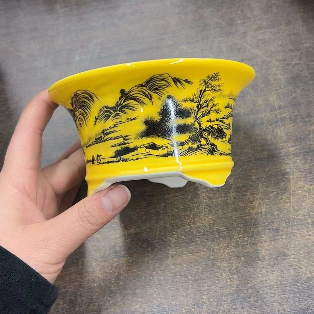 紫砂花盆707号微瑕13/6.5cm