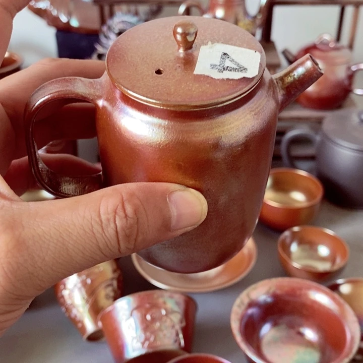 皎***！柴烧茶具陶瓷杯子
