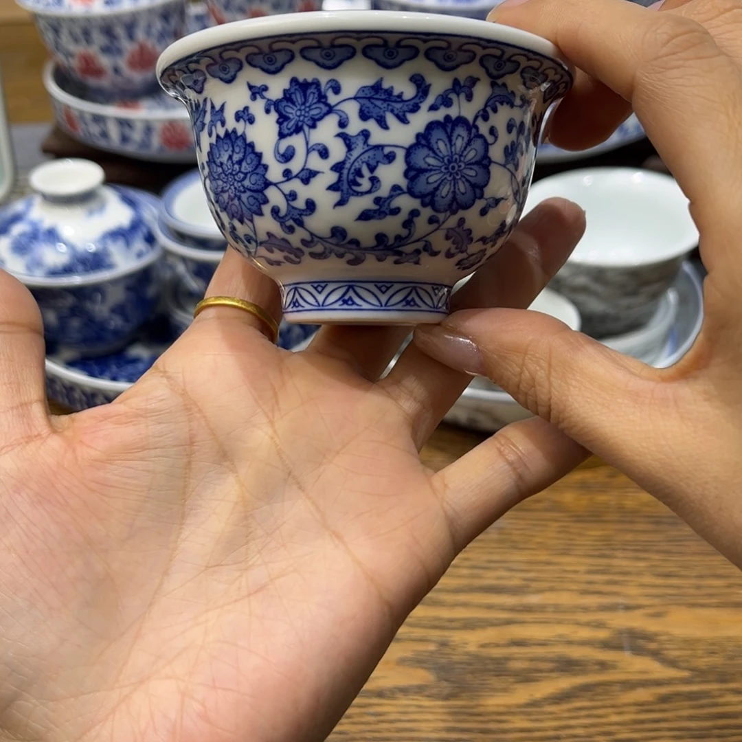 抹***凉盖碗陶景德镇陶瓷工厂福利价