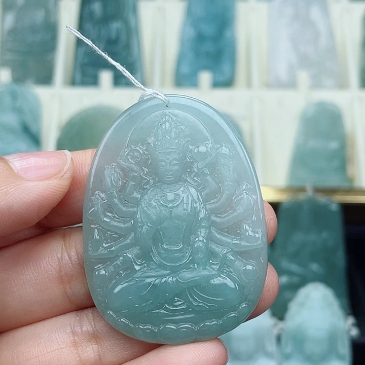 翡翠颈饰未镶嵌?****千手