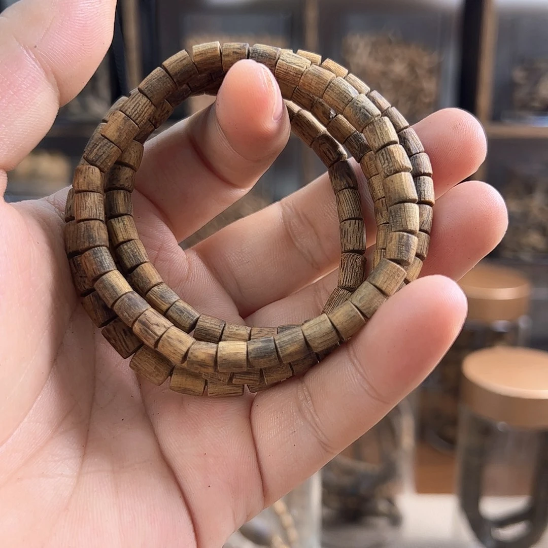 沉香手串桶珠单圈多样性发一条