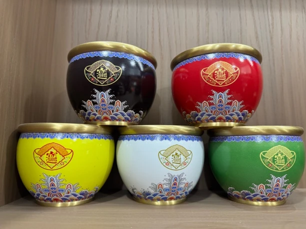 彩铜招财缸，招财纳福增加财运