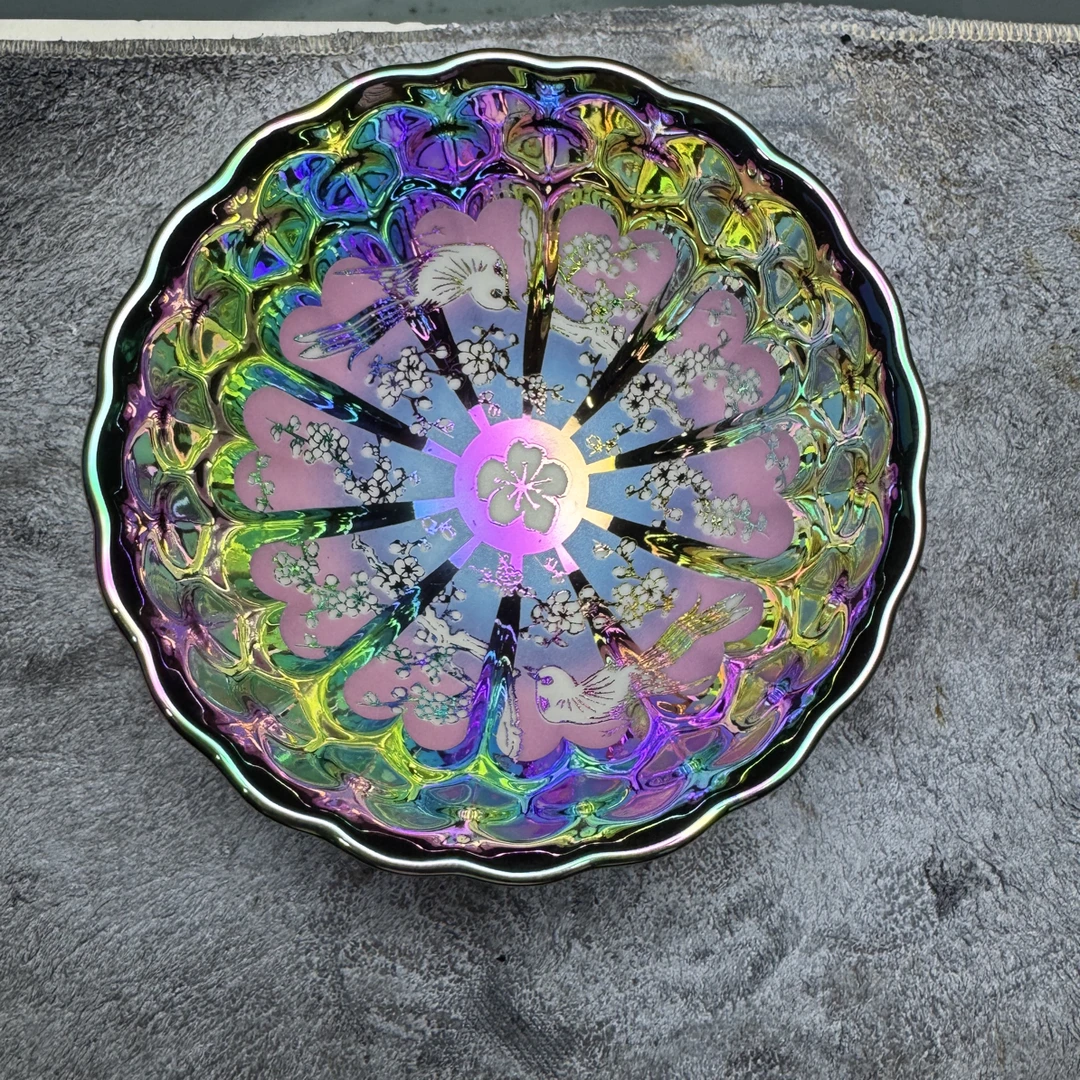 七彩喜上眉梢 茶杯主人杯