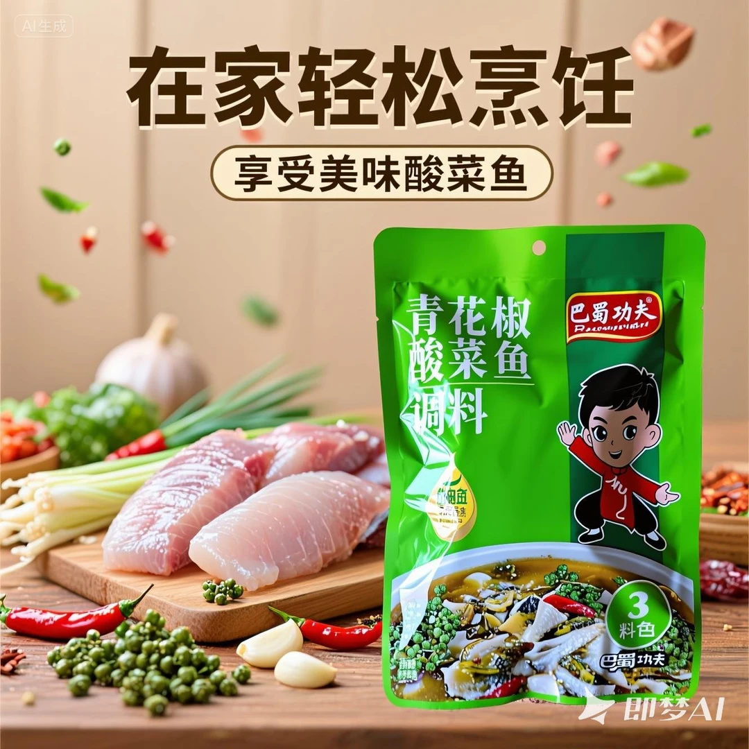 青花椒酸菜鱼调料包正宗水煮鱼底料麻辣酸爽老坛泡青菜