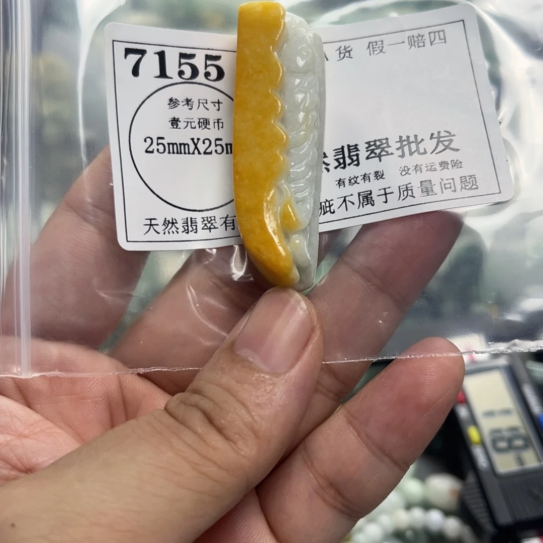 翡翠未镶嵌颈饰7155