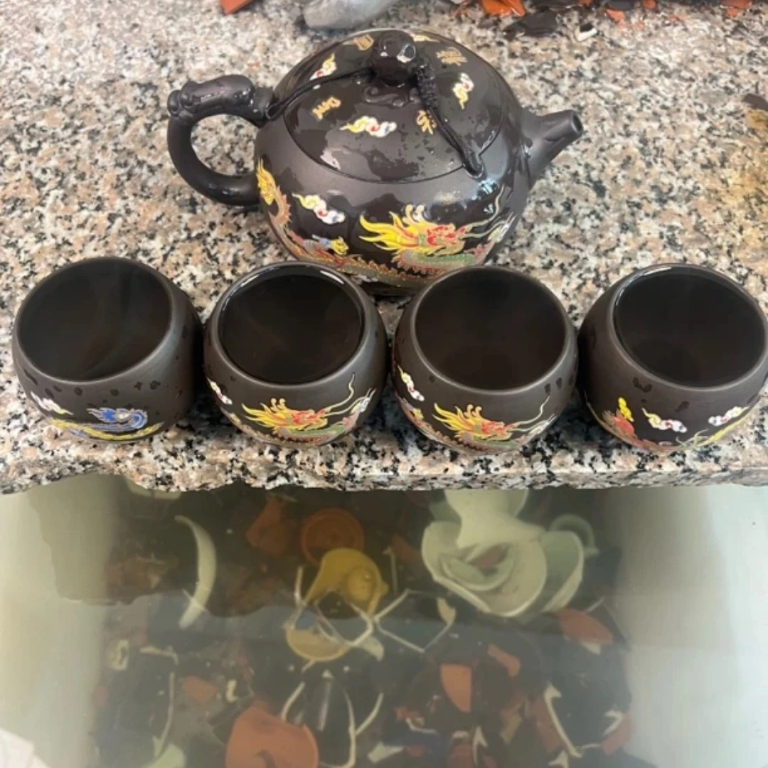 500毫升大西施一壶四龙蛋杯凤鸣壶套装