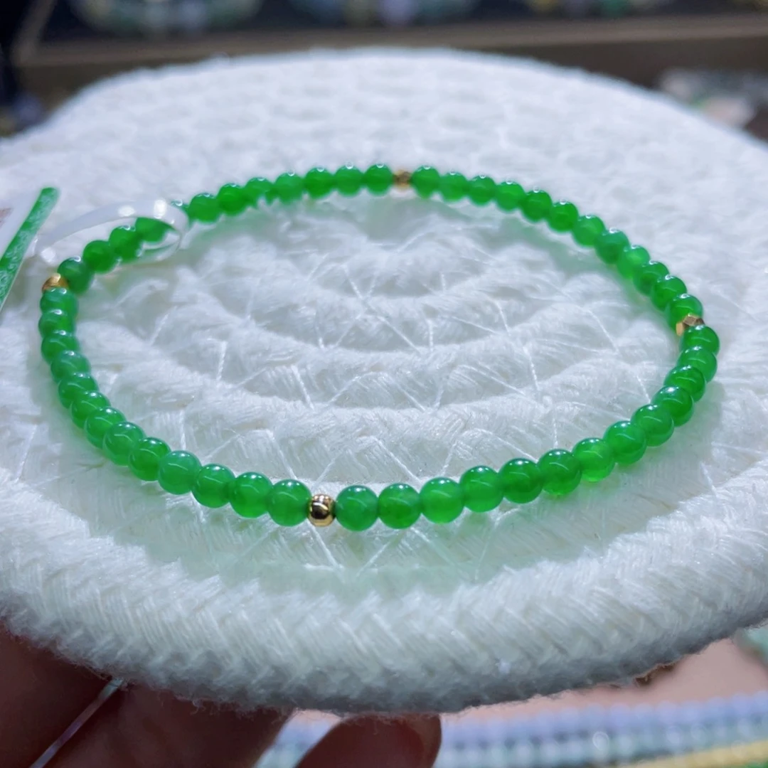 未镶嵌手链翡翠气质冰浓卡3.5