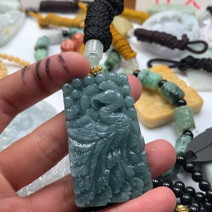颈饰未镶嵌翡翠保真天然a货翡翠