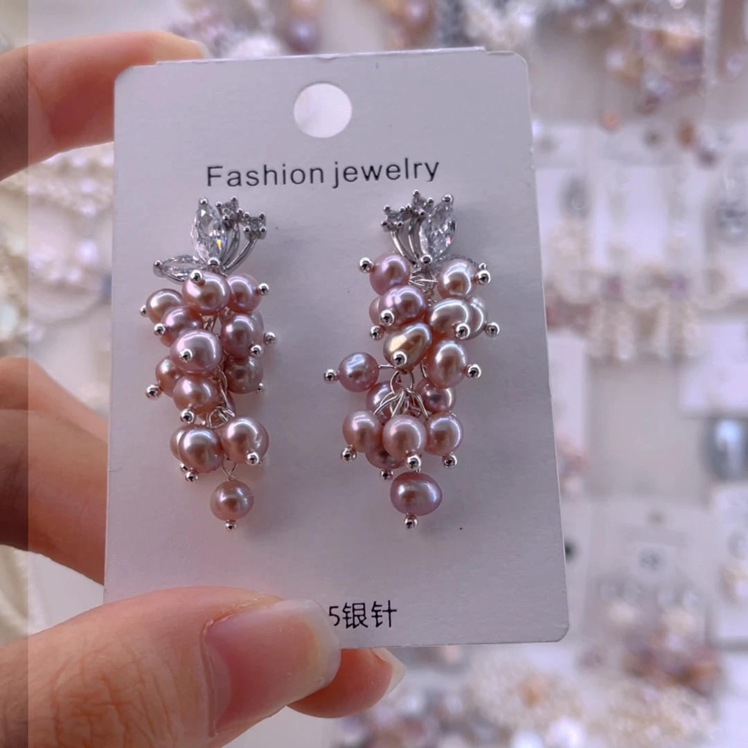 未镶嵌耳饰淡水珍珠耳饰