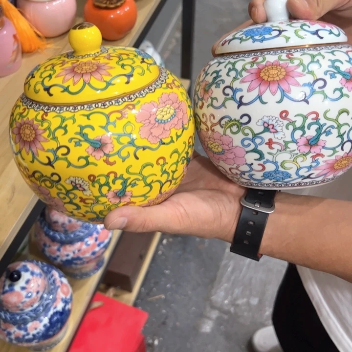 瑕疵福利品陶瓷茶叶罐