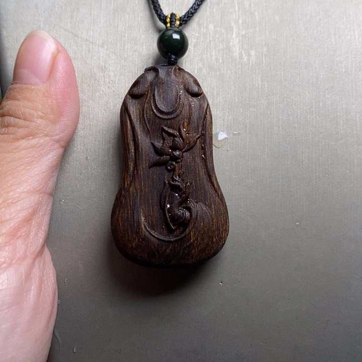 沉香木手串越南富森红土吊坠