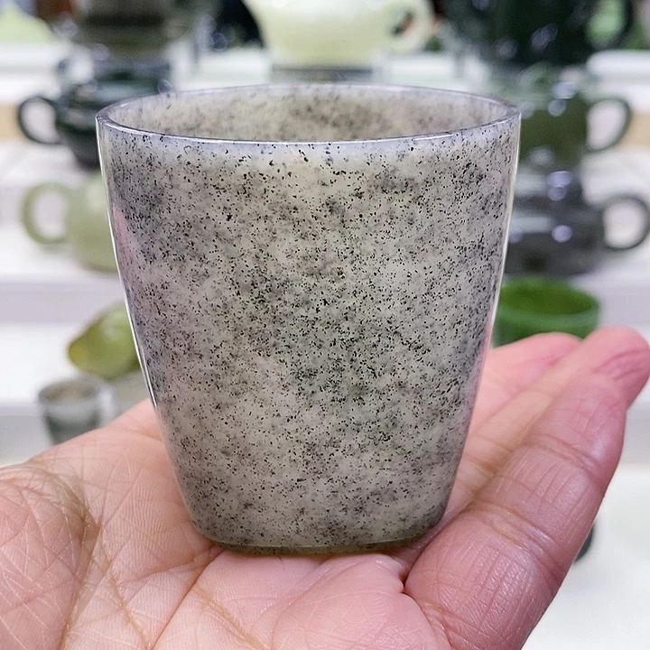 未镶嵌和田玉挂件茶杯110m l