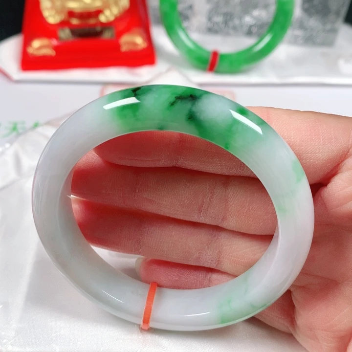 未镶嵌手镯翡翠  编号F1311 正圈54 福利镯