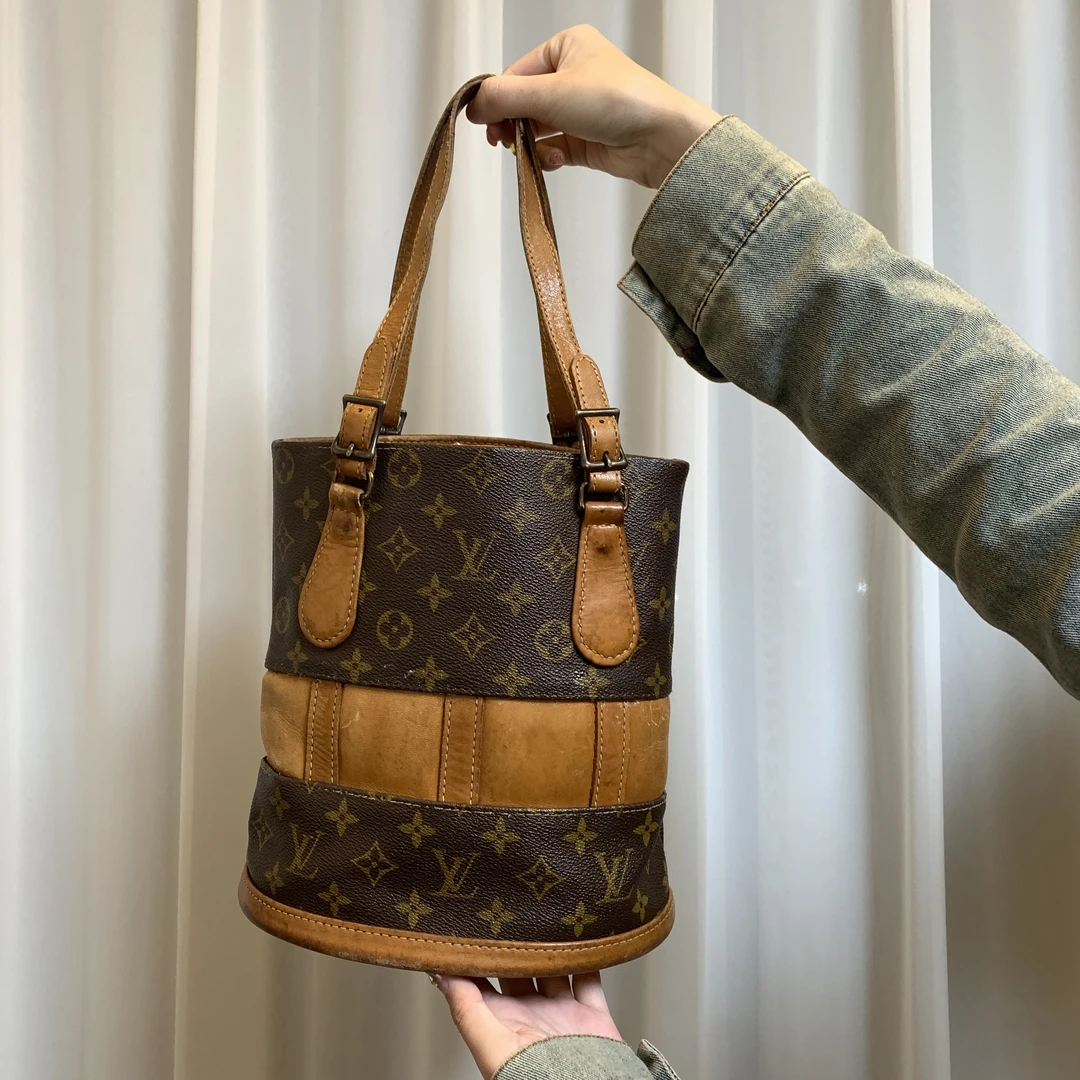 95新 LouisVuitton/路易威登 肥肥中古/水桶包